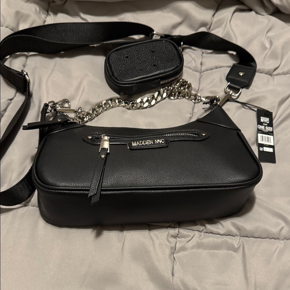 Madden NYC Black Crossbody Bag